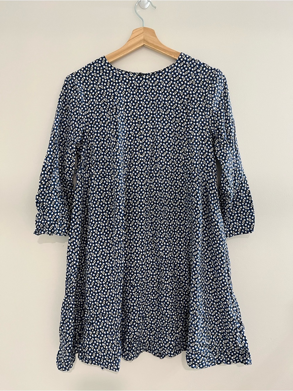 H&M Navy and White Mini Floral Dress